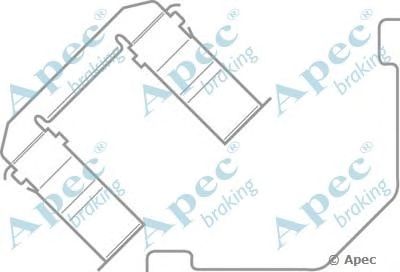 APEC BRAKING kit429 -  Комплектующие, тормозные колодки